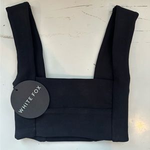 Brand New White Fox In the Mix Crop